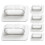 24Pcs White Adhesive Key Hooks Strong Self Stick Wall Hooks for Home 1