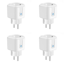 4X Matter WiFi Socket 16A Wifi Plug mit Leistungsüberwachung APP-Fernbedienung Funktioniert mit Alexa EU-Stecker