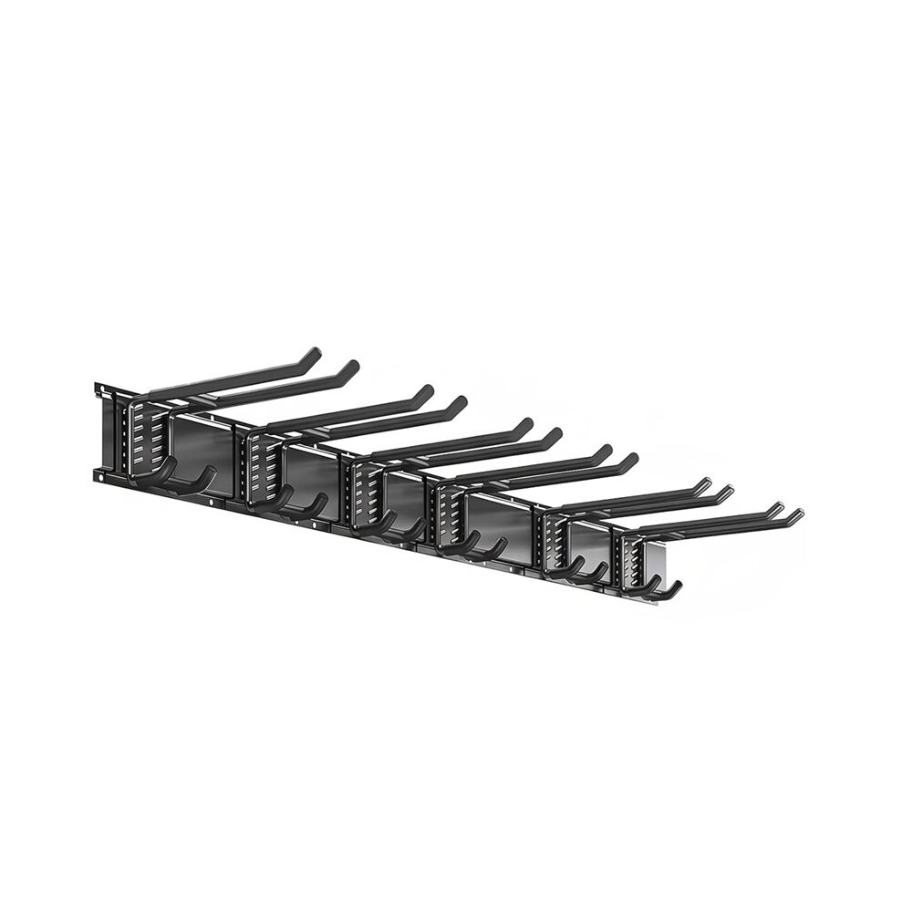 Photos - Power Tool Accessory Garage Tool Organizer Wall Mount, Heavy-Duty Storage System with 6 Adjustable Hooks for Shovels, Tools, and More