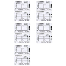 10 Stück EKG-Lineal mit 7 Schritten, EKG-Lineal mit 7 Schritten Zur EKG-/EKG-Interpretation, EKG-Referenzhandbuch-Lineal,