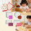 Round Floral Edges Cookie Press Molds Set Japanese Style Baking 4