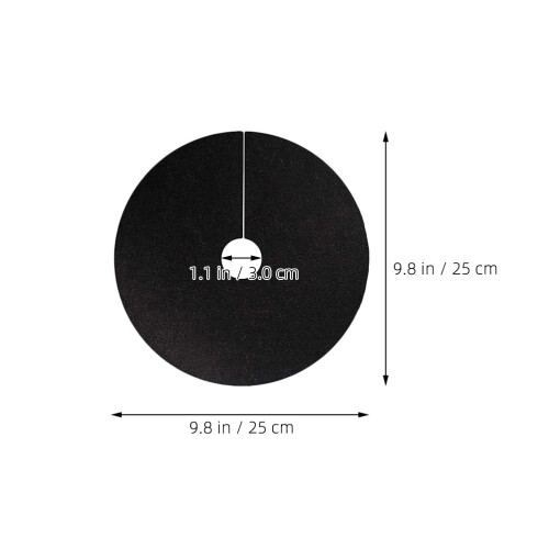 20Pcs Degradable Black Tree Trunk Protector Mat for Garden Plant Roots 1