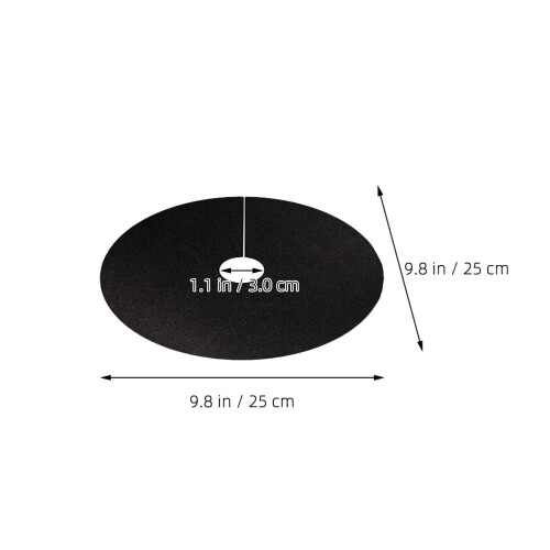 20Pcs Degradable Black Tree Trunk Protector Mat for Garden Plant Roots 2