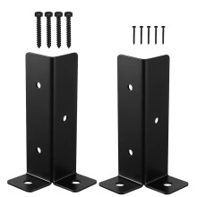 2Sets Robuster Eisenzäune Sockel Für Gartenzaun Und