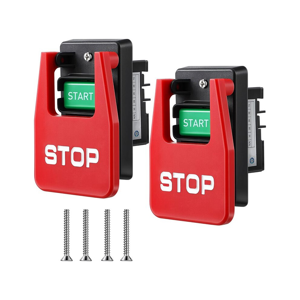 2Pack 120/230V Single Phase /Off Safety Paddle Switches For Woodworking Tools 6032318671676