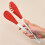 Multipurpose Kitchen Silicone Tongs Great For Noodles-Black 6