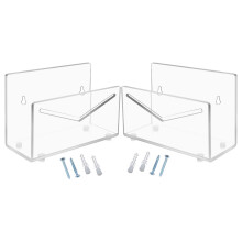 2 pcs clear acrylic wall or desktop mail holder for office use