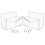 2 pcs clear acrylic wall or desktop mail holder for office use 1
