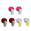 Space Saving Revolving Plastic Hook Effortlessly-rose pink 2