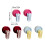 Space Saving Revolving Plastic Hook Effortlessly-rose pink 4