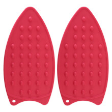 2Pz Stuoia Isolante Per Stiratura in Silicone Rosso Antiscivolo Casa