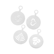 Outil de décoration de café artistique, ensemble de pochoirs