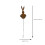 Rusty Rabbit Shape Metal Art Iron Easters Garden Stakes-1pcs 5