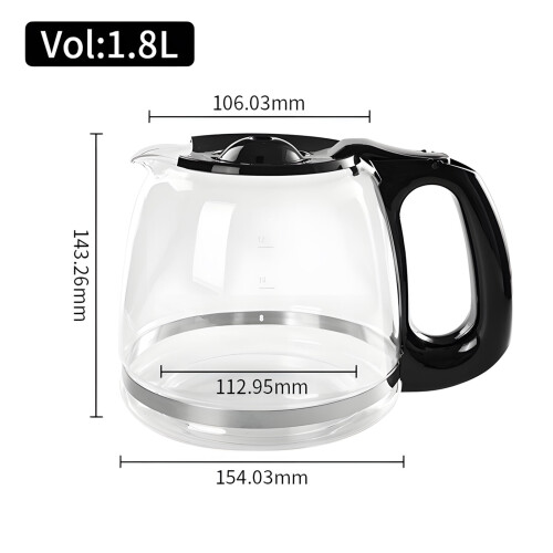 Quality 12 Cup Glass Vessel produced To Work With Common Coffee 2