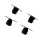 4lots Stylish Rain Chain Adapters Decorative Catcher Cup-Black 1