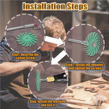 84pcs 1 Inch Radial Bristle Disc Kit with 1/8 Inch Shank for Rotary Tool Mixed Grit Abrasive Brush -Polishing Pad