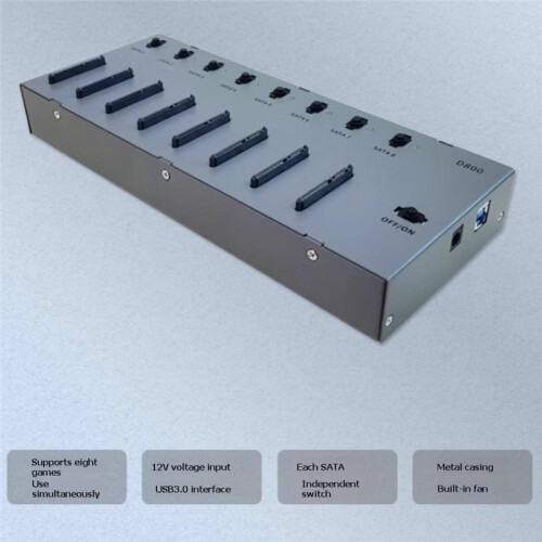 SSD Batch Card Opener  A USB3.0 Solid-State Drive Socket 8-Bay Mass Production Test Fixture Spina Statunitense