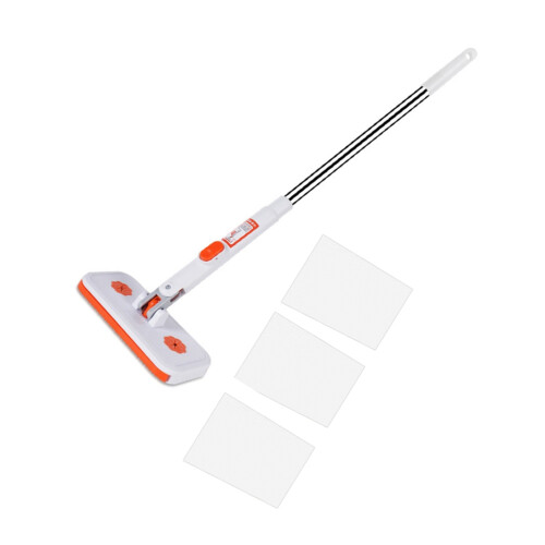 Multiuse Cloth Head Mop With Soft Microfiber-Mop and 3 cloths