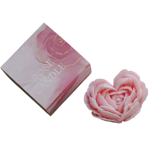 Bougie décorative parfumée en cire de soja, fleur-2