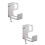 2Pcs Drill-Free Washbasin Hanger Wall Storage Rack With Sundries Hook 1