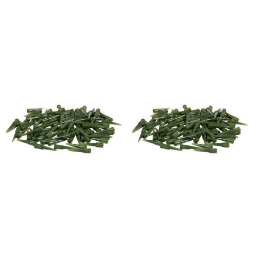 200 Pezzi Plastica Verde Conica Pinhead Glue Liquid Dispenser Needles 14G
