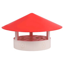 Rood PVC Outdoor Schoorsteenkap Sterk Duurzaam Thuis Gebruik