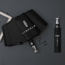 (Lincoln) Rain Windproof 10-bone Auto Logo Umbrella