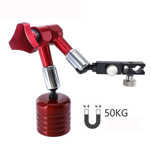 Magnetisk Bashållare, Magnetisk Stativbas, Röd Magnetisk Indikatorbas, Universell Magnetisk Basstativ 1