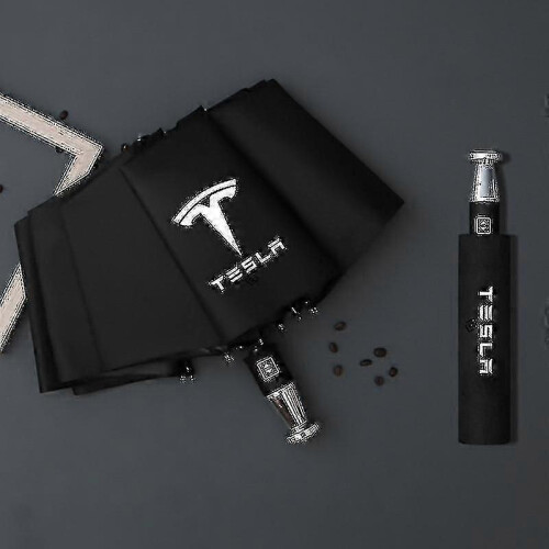 (Tesla)Rain Windproof 10-bone Auto Logo Umbrella