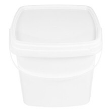 wiadro plastikowe 2 l z uchwytem i pokrywką, wielokrotnego użytku