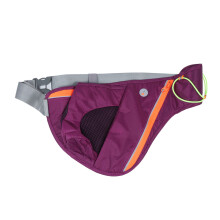 1Ceinture Running Femme Nylon Avec Poche Bouteille Violet