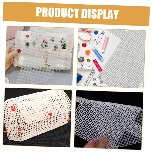 10 St DIY Handgjorda Nätduk för Virkprojekt Plastvävfoder för Handväskor och Broderi 1