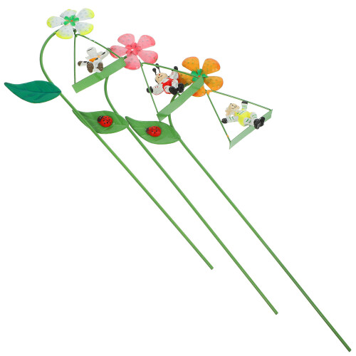 3Stk Dekorative Gartenstäbe Für Blumentopf 2