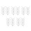 50Pcs Garden Pruner Spring Replacement Stainless Steel Black 11