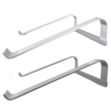 Elegante, geventileerde aluminium standaard, ergonomische verhoging voor alle laptops van 11 tot 17 inch. Verhoog uw werkplek met een strak design en