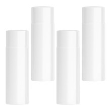 4St Airless Plastic Dispenser Flessen Wit Voor Cosmetica En Opslag