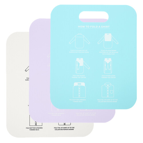 3 unidades tábua de dobragem para camisas e roupas