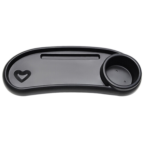 Removable Black Plastic Stroller Tray with Drink Holder 2
