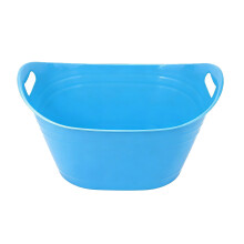 Oversized Beverage Ice Tub Bucket Strong Plastic Resistant-Blue