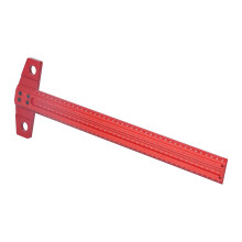 400 mm Aluminiums-T-Form Quadrat-Lineal, Rot, 90 Markierungsmaß für Glas & Holz
