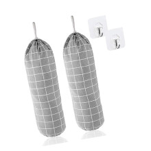 Efficient Kitchen Storage Solution For Plastic Bags-gray square