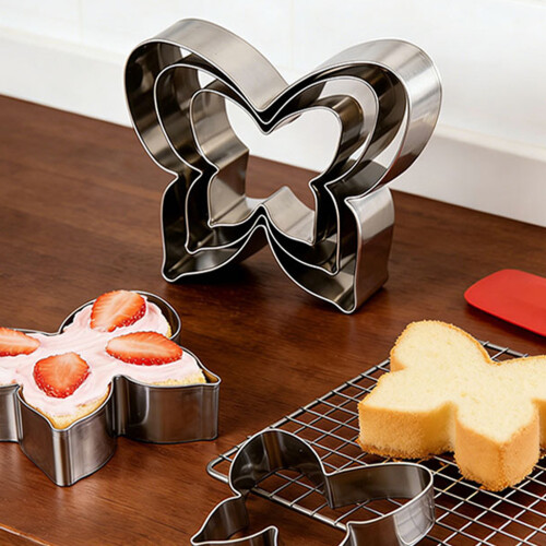 High Precisions Butterfly Shape Cake Mousse Rings Stainless-M 2