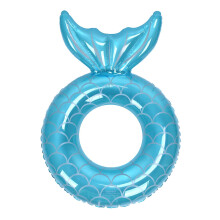 Swimming Ring Fishtail Inflatable Swimming Circle Swim Ring Pool Float for Adult Beach Vacation