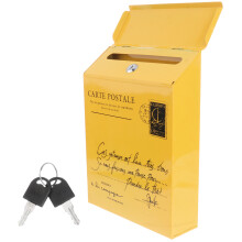 Outdoor Briefkasten Wandmontage Einfacher Briefkasten Gelb