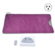 Manta de sauna infravermelha distante roxa para terapia de desintoxicação e transpiração com controle remoto para uso doméstico (plugue AU 220V).