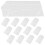 60Pcs Plastic Garment Covers White Dustproof Coat Storage Bags 1