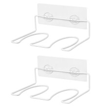 2-teiliges wandmontiertes Schuhregal, Aufbewahrungsorganizer (Weiß)
