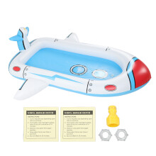 Aufblasbarer Sprinklerpool aus PVC, niedliche Wasserspielmatte für Kinder, Spritzbrunnen-Spielzeug für den Garten, Skyship