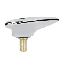 Bica de saída para torneira de cascata com rosca macho G1/2, ideal para spas, chuveiros e banheiras.