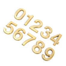 10Stk Goldene Hausnummer Kunststoff Türschild Zimmernummer Türtafel